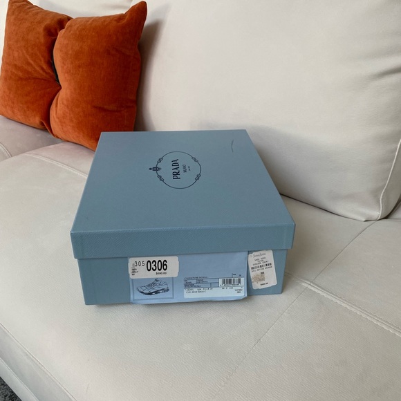 Authentic PRADA Silver Sneakers - Picture 7 of 8